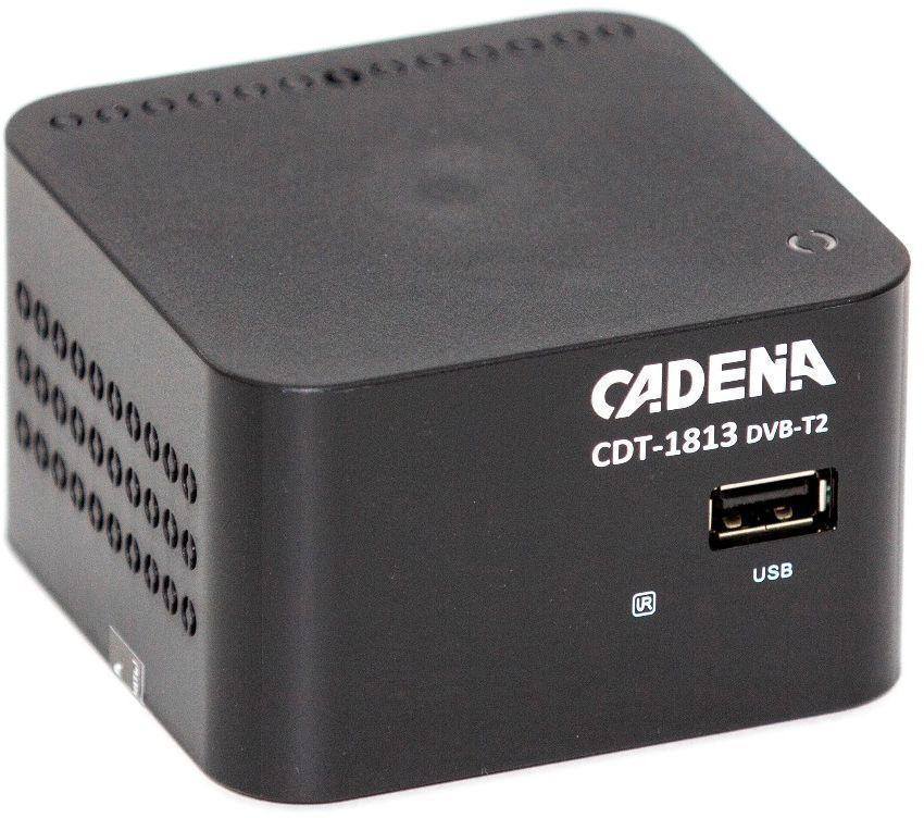 Ресивер DVB-T2 CADENA CDT-1813 черный 046/91/00049597