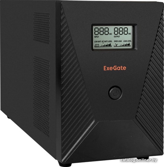 Источник бесперебойного питания ExeGate EP287660RUS SpecialPro Smart LLB-3000.LCD.AVR.EURO.RJ.USB 3000VA/1800W, LCD, AVR, RJ45/11, USB, Black