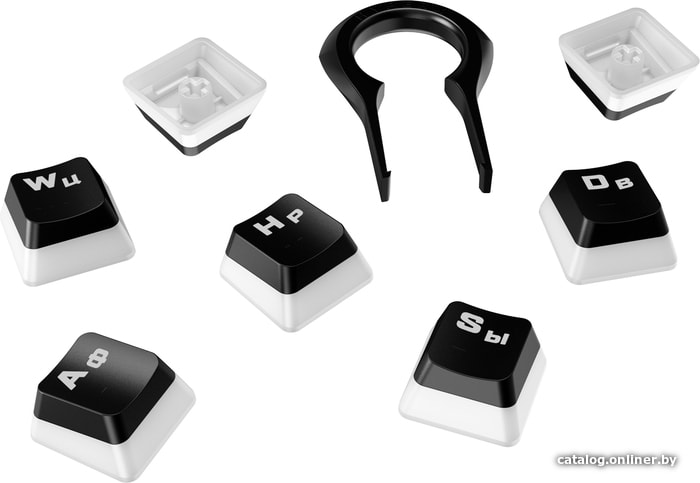 Набор клавиш Kingston HyperX Keycaps Pudding Clear (HKCPXA-BK-RU/G)