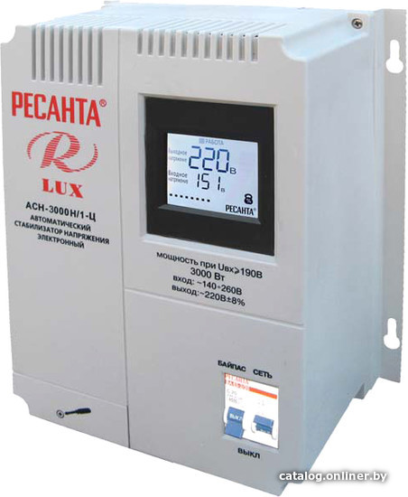 Стабилизатор напряжения Ресанта АСН-3000Н/1-Ц 63/6/21