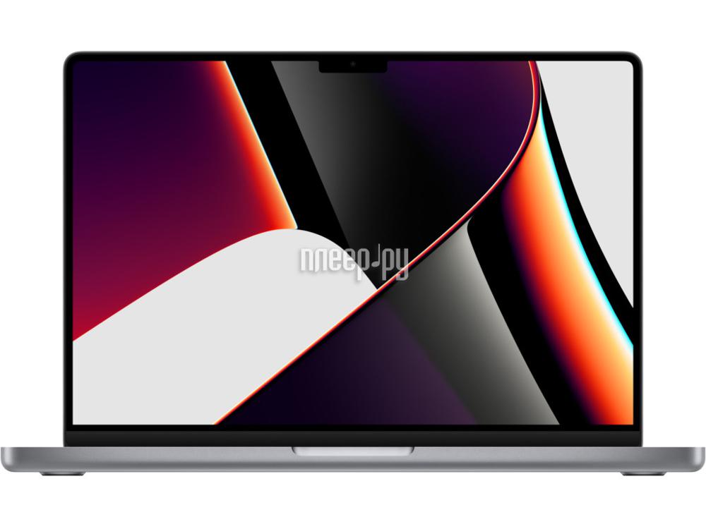 Ноутбук Apple MacBook Pro 14 (2021) Space Grey MKGP3RU/A (Apple M1 Pro with 8-core CPU and 14-core GPU/16384Mb/512Gb SSD/Wi-Fi/Bluetooth/Cam/14.2/3024x1964/macOS)