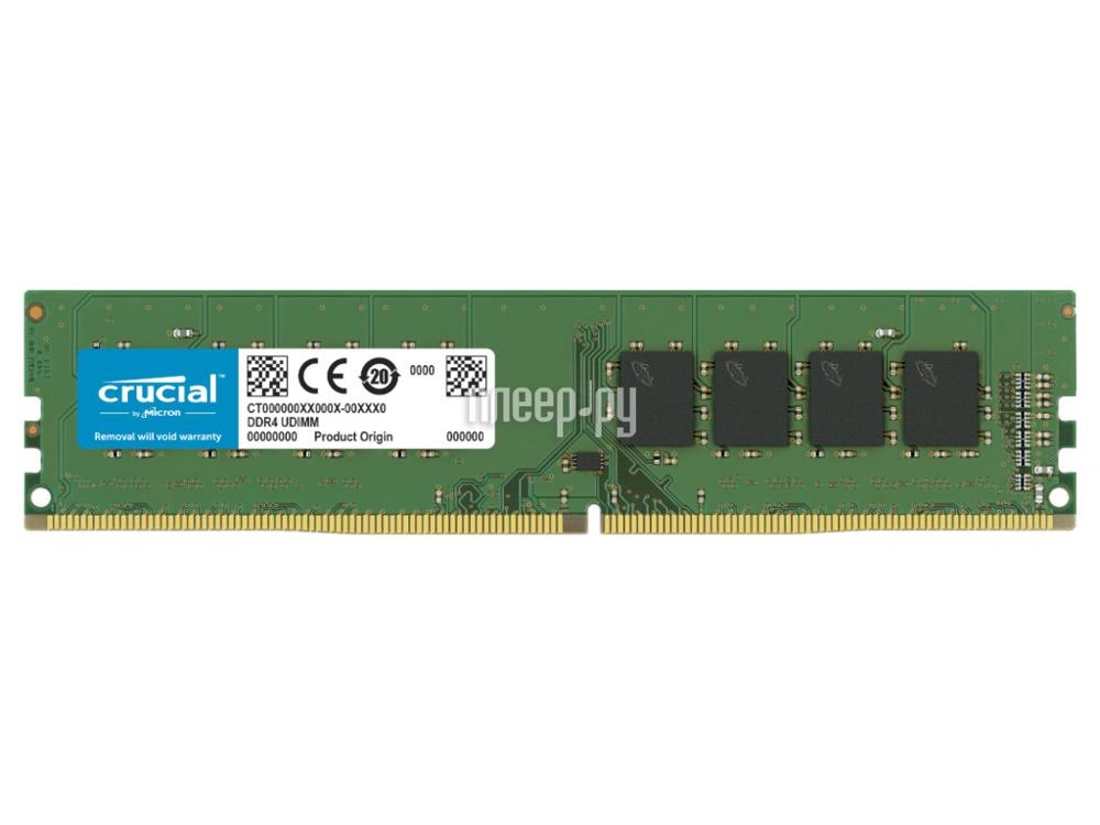 DDR4 4GB (1x4Gb) PC-21300 2666MHz Crucial (CT4G4DFS6266) CL19 1.2V DIMM