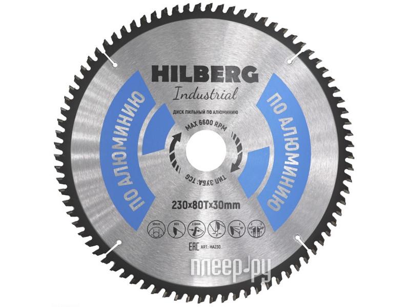 Диск пильный Trio Diamond Hilberg Industrial HA230 по алюминию 230x30mm 80 зубьев