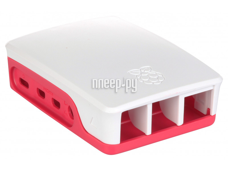 Корпус Qumo RS030 для Raspberry Pi 4  ABS Plastic White+Red