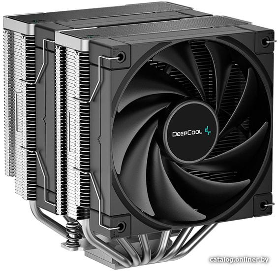 Кулер Deepcool AK620 (LGA20XX/1200/115X/AM4/AM3/+/AM2/+/FM2/+/FM1 8шт/кор, TDP 260W, PWM, DUAL Fan 120mm, 6 тепл. трубок, черный) RTL