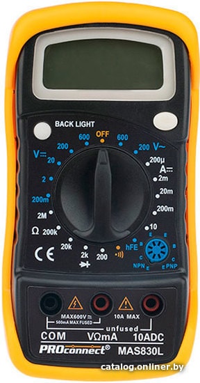 Мультиметр ProConnect MAS830L (DT850L) 13-3021