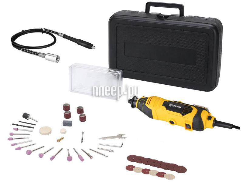 Гравер Deko DKRT200E 43 tools + case электрический в наборе 063-1411