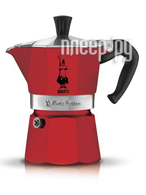 Кофеварка Bialetti Moka Express Rossa 3 порции 4942