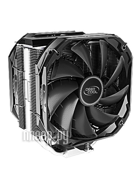 Кулер Deepcool AS500 PLUS (R-AS500-BKNLMP-G) (LGA2066/2011-v3/2011/1200/1151/1150/1155,AM4/AM3+/AM3/AM2+/AM2/FM2+/FM2/FM1,2xARGB fan 140mm,5 pcs. heat pipes,TDP 220W,PWM)