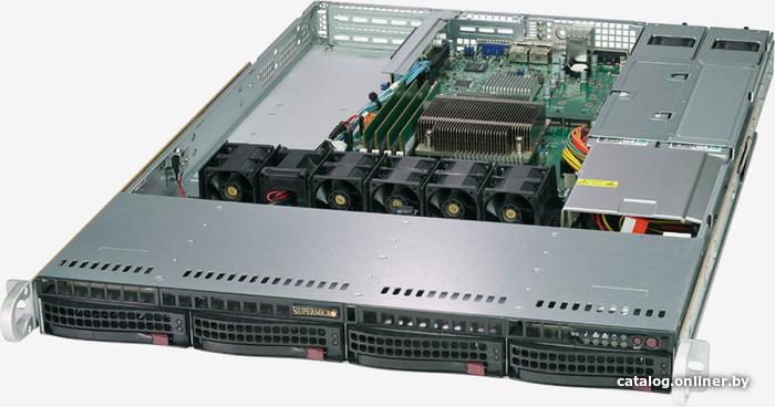 Платформа SuperMicro SYS-5019C-WR x4 3.5" C246 1G 2Р 2x500W