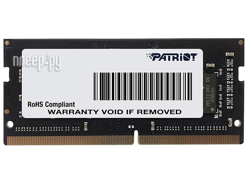 SO-DIMM DDR4 16Gb PC-21300 2666MHz Patriot (PSD416G26662S) CL19