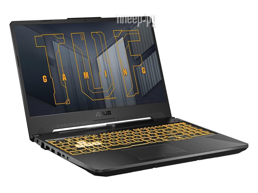 Ноутбук ASUS TUF Gaming F15 FX506HEB-HN155 15.6" Intel Core i5 11400H 2.7ГГц 8ГБ 512ГБ SSD NVIDIA GeForce RTX 3050 Ti для ноутбуков - 4096 Мб noOS серый 90NR0703-M04500