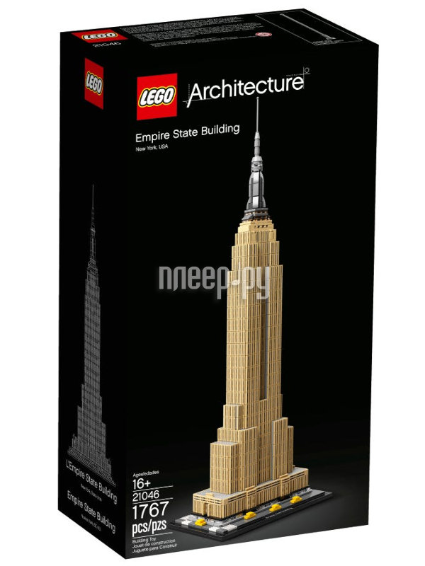 Конструктор Lego Architecture Эмпайр-стейт-билдинг 1767 дет. 21046
