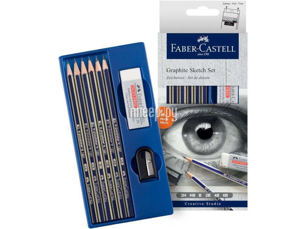 Набор карандашей Faber-Castell Goldfaber 6шт + ластик + точилка 114000