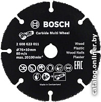 Аксессуар к шлифовальной машине отрезной круг Bosch по дереву Multi Wheel 76х1.0x10.0 мм 2608623011 (2.608.623.011)