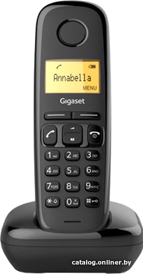 Радиотелефон Dect Gigaset A170 SYS RUS черный АОН S30852-H2802-S301
