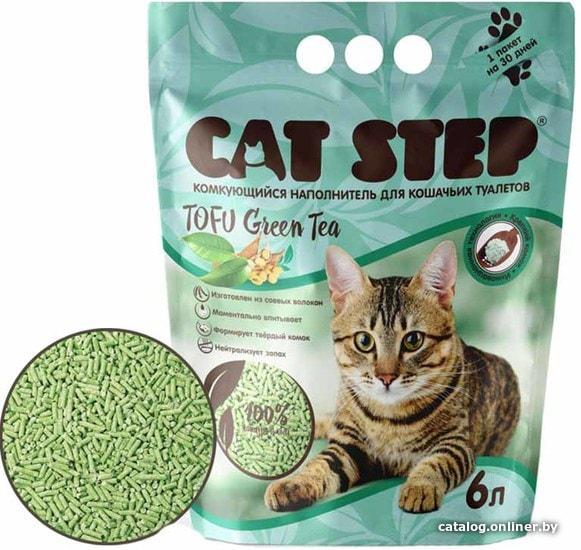 Наполнитель для туалета Cat Step Tofu Green Tea 20333002 (6л)
