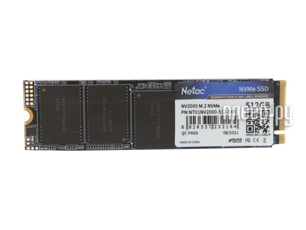 SSD M.2 Netac 512GB NV2000 2280 M PCI-Ex3.0 (NT01NV2000-512-E4X)
