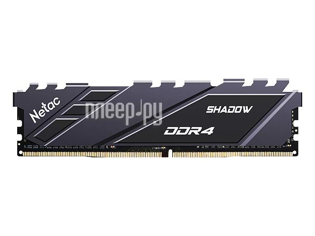 DDR4 16Gb (1x16Gb) PC-21300 2666MHz Netac Shadow (NTSDD4P26SP-16E) CL19 1.2V RTL