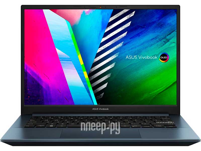 Ноутбук ASUS M3401QA-KM012W (AMD Ryzen 7 5800H 3.2 GHz/16384Mb/512Gb SSD/AMD Radeon Graphics/Wi-Fi/Bluetooth/Cam/14.0/2880x1800/DOS Quiet Blue) 90NB0VZ2-M01130