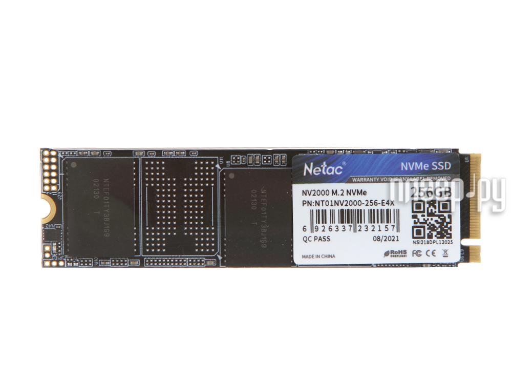 SSD M.2 Netac 256GB 2280 NV2000 NVMe PCIe (NT01NV2000-256-E4X)