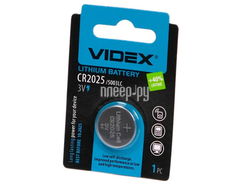 Батарейка CR2025 Videx Lithium BL-1 VID-CR2025-1BL (1 штука)