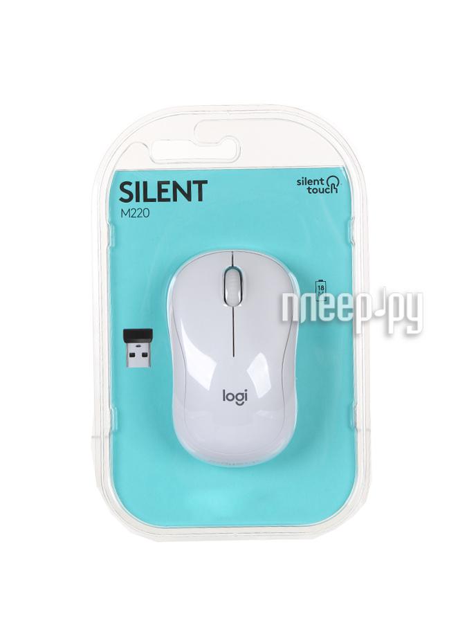 Mouse Wireless Logitech M220 Offwhite 910-006128