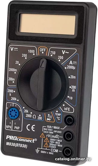Мультиметр PROconnect M838 (DT-838) 13-3013 цифровой