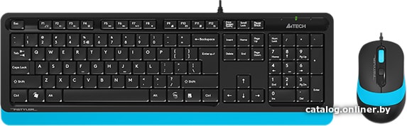 Клавиатура + мышь A4Tech Fstyler F1010 Black-Blue