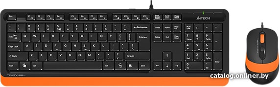 Клавиатура + мышь A4Tech Fstyler F1010 Black-Orange