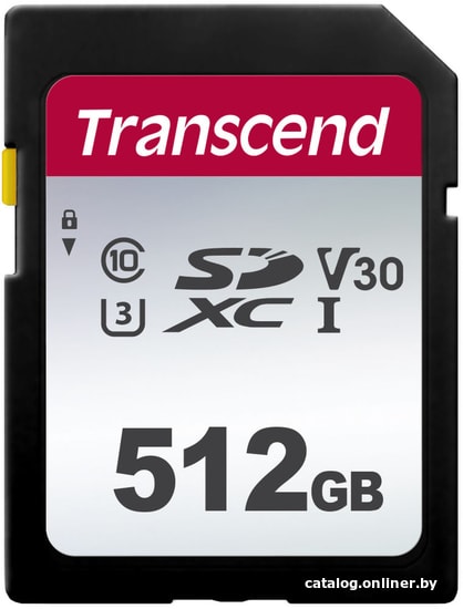 SD 512 Gb Transcend 300S Class 10 SDXC UHS-I (TS512GSDC300S)