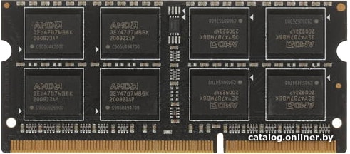 SO-DIMM DDR 3 4GB PC-12800 1600Mhz AMD (R534G1601S1S-U) Radeon R5 Entertainment Series Black Non-ECC CL11 1.5V Retail