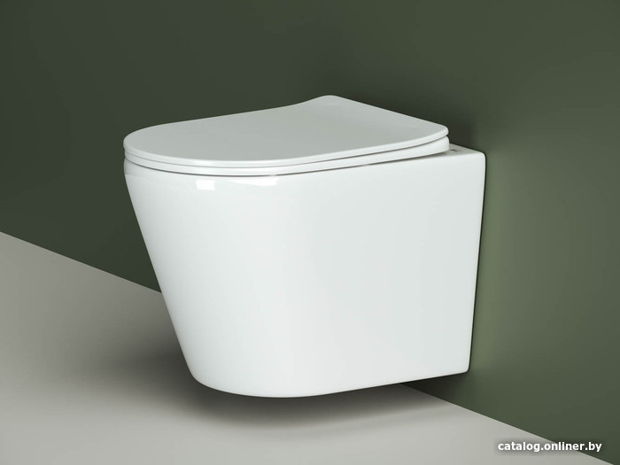 Унитаз подвесной Ceramica Nova Rimless CN1804 (с крепежом и сидением)