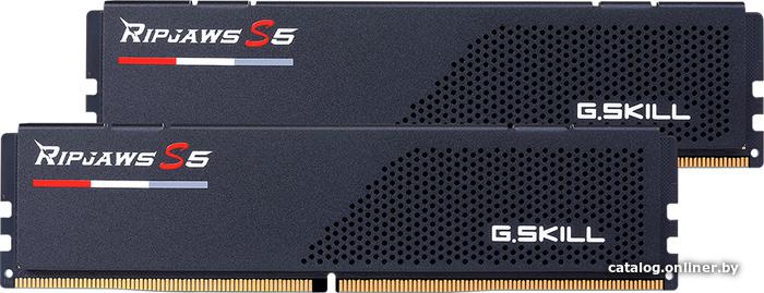 DDR5 64GB (2x32GB) 5600MHz G.Skill Ripjaws S5 (F5-5600J3636D32GX2-RS5K) Black CL36 (36-36-36-89) 1.25V