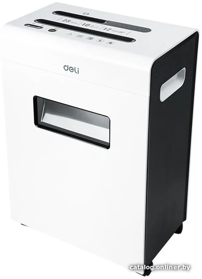 Шредер Deli E9903-EU белый/черный