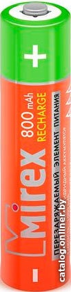 Аккумулятор Mirex HR03-08-E4 Ni-MH HR03 / AAA 800mAh 1,2V 4 шт (4/40/200) ecopack