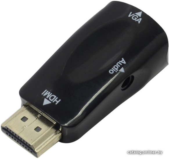 Переходник Exegate HDMI-VGA EX-HDMIM-VGAF-C (19M/15F) EX284927RUS