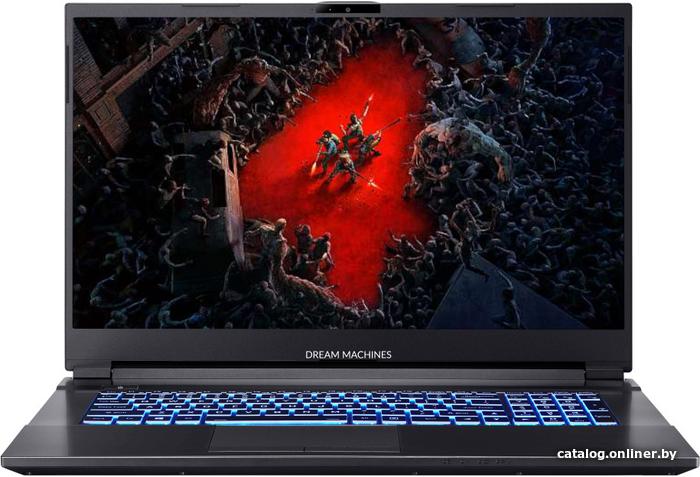 Ноутбук Dream Machines 17.3" AMD Ryzen 7 5800H 3200MHz/1920x1080/16GB/512GB SSD/DVD нет/NVIDIA GeForce RTX 3060 6GB/Wi-Fi/Bluetooth/Без ОС (Black) RT3060-17RU20