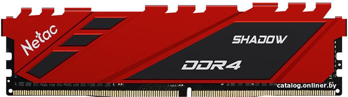 DDR4 16GB (1x16Gb) PC-25600 3200MHz Netac Shadow Red (NTSDD4P32SP-16R) CL16 1.35V