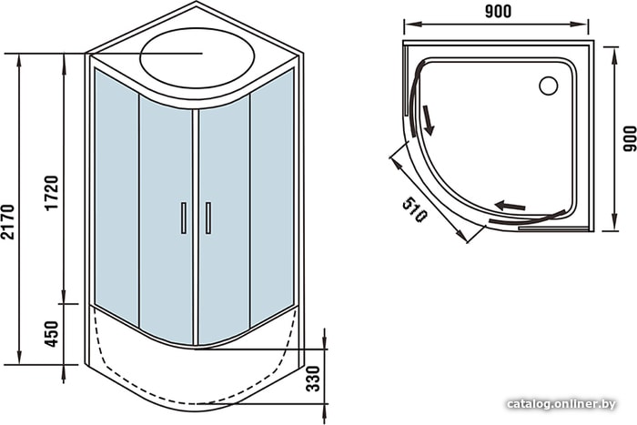 Душевая кабина WeltWasser WW500 Halle 902