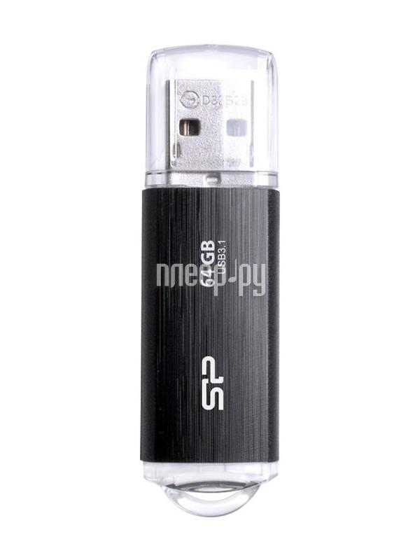 64 Gb USB3.0 Silicon Power Blaze B02 (SP064GBUF3B02V1K), Black