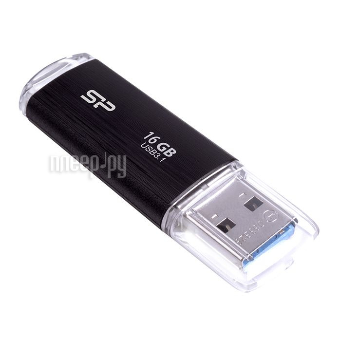16 Gb USB3.0 Silicon Power Blaze B02 (SP016GBUF3B02V1K), черный 