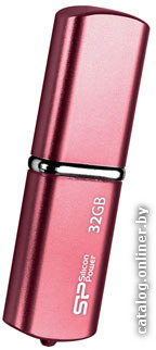 32 Gb Silicon Power LuxMini 720 (SP032GBUF2720V1H), красный, USB2.0