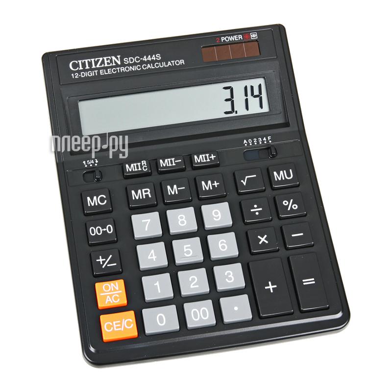 Калькулятор CITIZEN SDC-444S 12 разрядов настольный