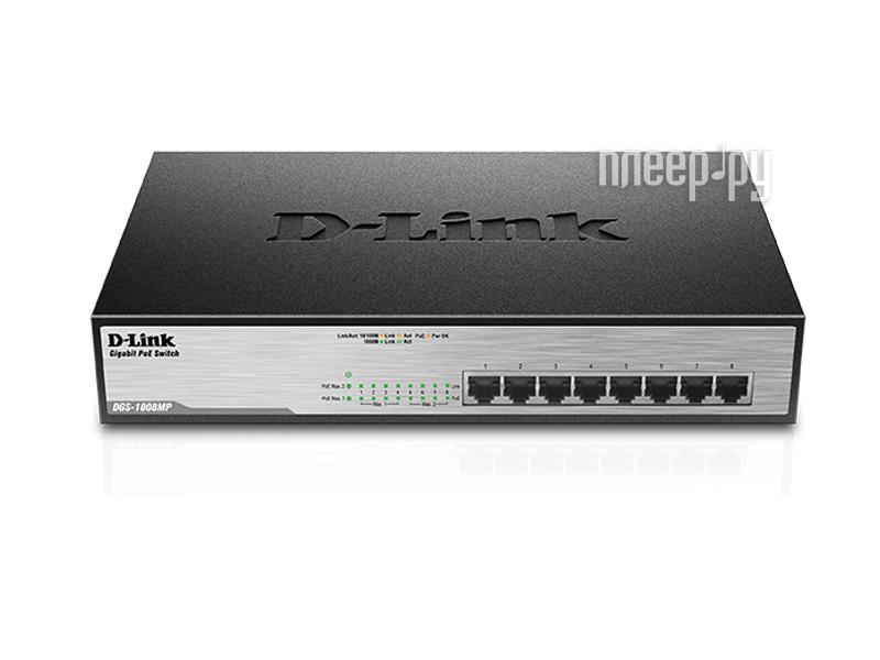 Switch Gigabit D-Link 8-port DGS-1008MP RTL