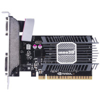 NVIDIA GeForce Inno3D GT730 LP (N730-1SDV-D3BX) 1GB DDR3 (64bit, Heatsink, 902/1600MHz) VGA DVI HDMI RTL