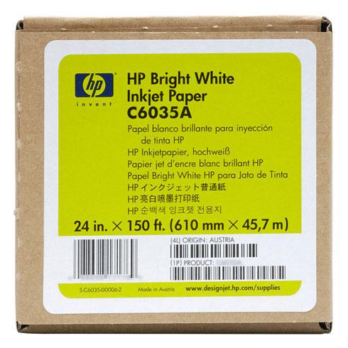 Бумага HP Bright White Inkjet Paper C6035A  (610ммx45.7м)