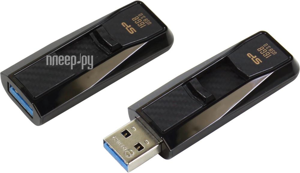 16 Gb USB3.0 Silicon Power Blaze B50 (SP016GBUF3B50V1K), черный