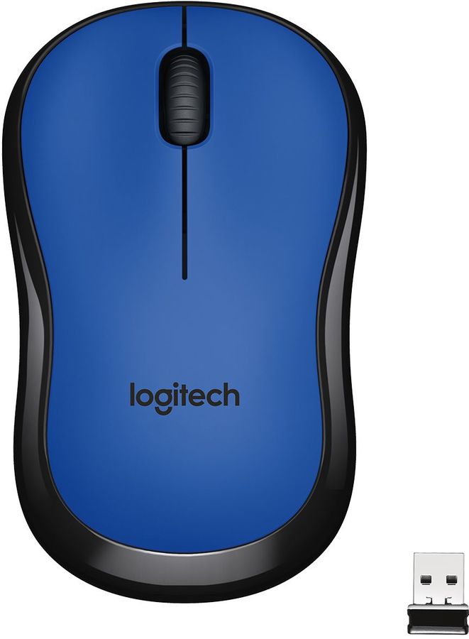 Mouse Wireless Logitech M220 Silent (910-004879) Blue, USB, RTL