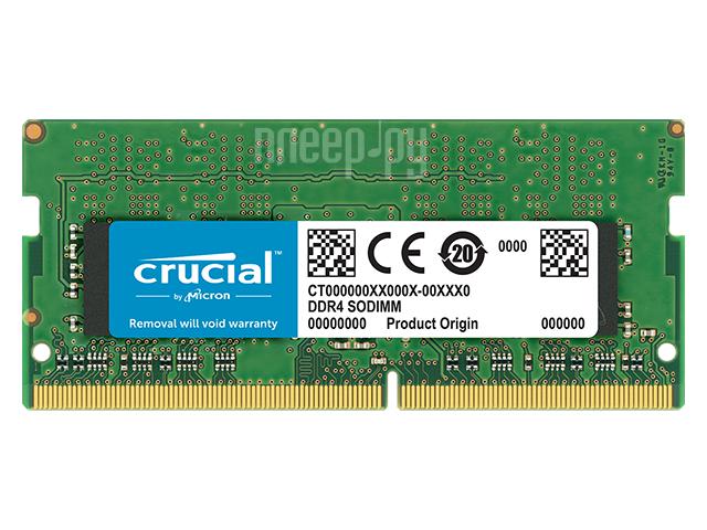 SO-DIMM DDR4 16GB PC-19200 2400Mhz Crucial (CT16G4SFD824A) CL17 1.2V RTL